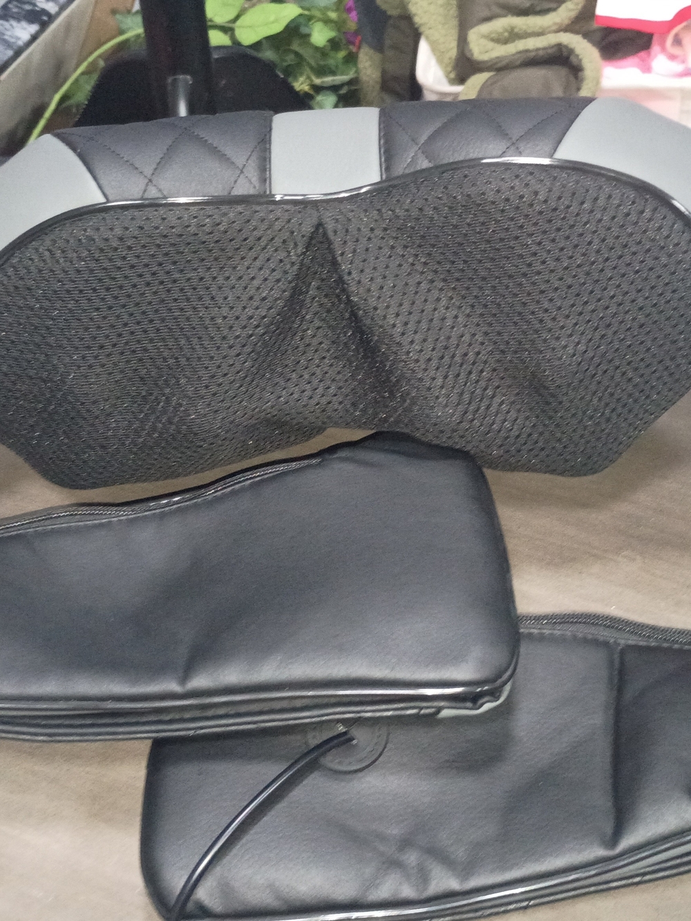 Black and Gray Neck Massager